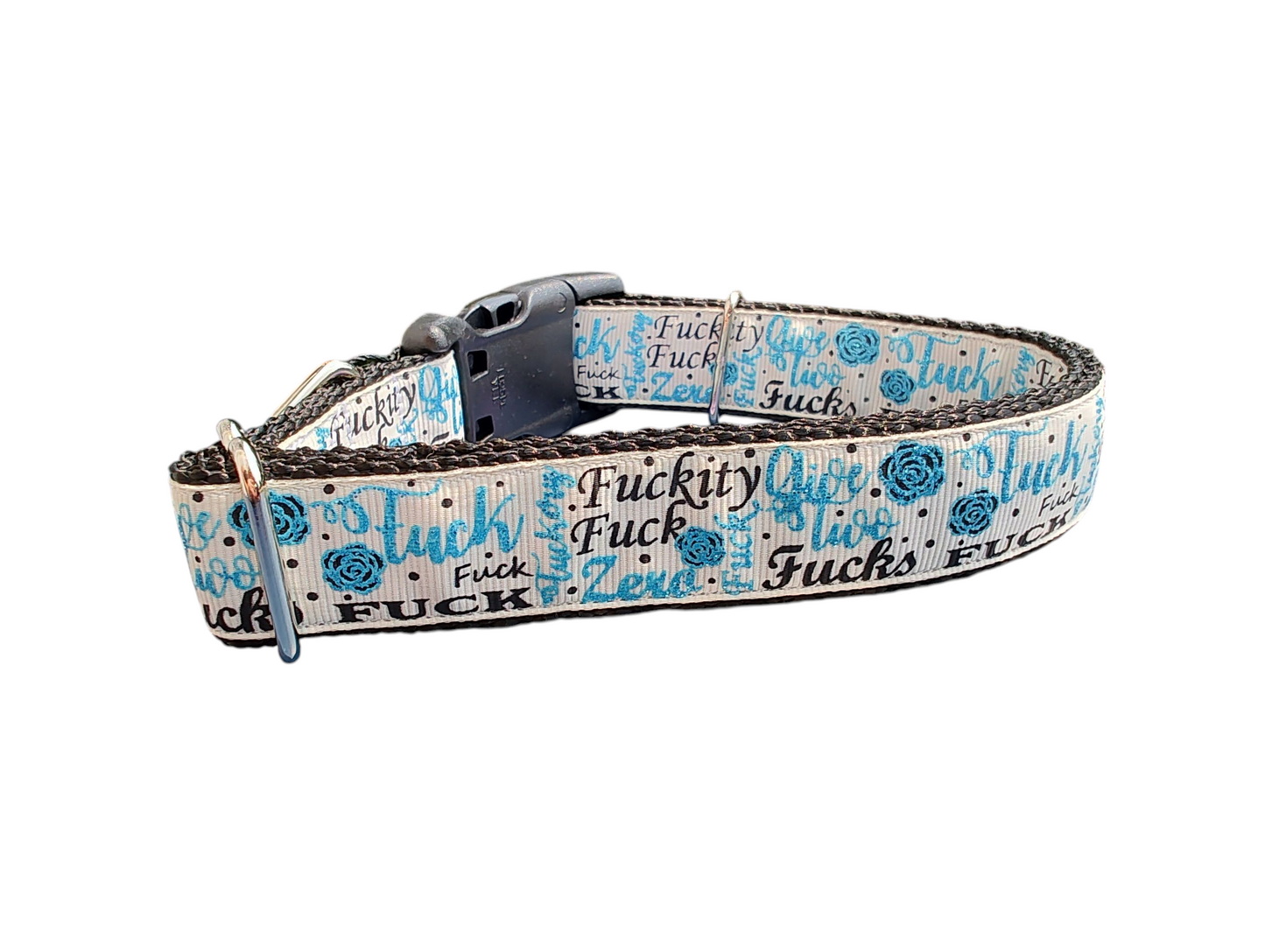 Give 2 Fucks Nylon Dog Collar | Purrfect Pet Kingdom
