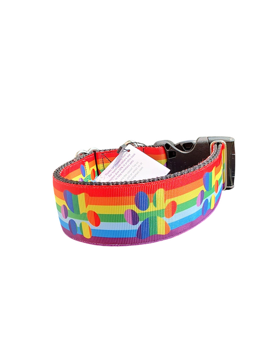 1.5" Wide Pride Paws Nylon Dog Collar | Purrfect Pet Kingdom