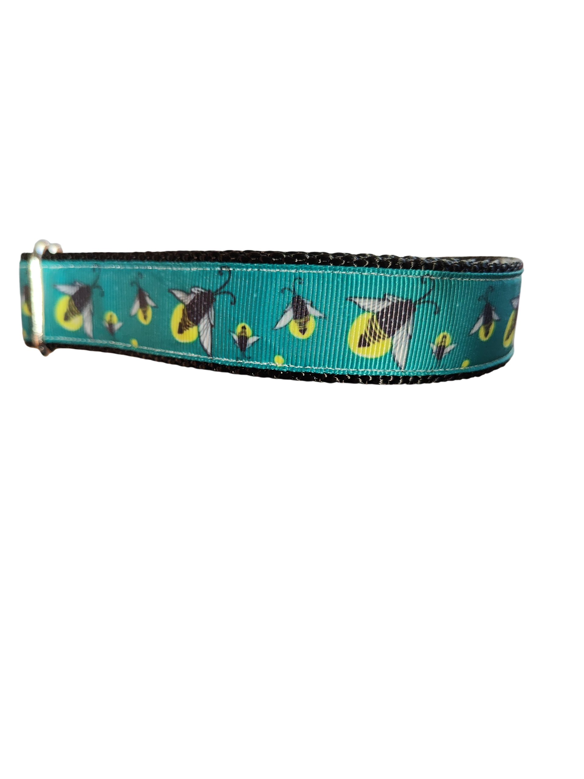 Lightning Bugs Nylon Dog Collar