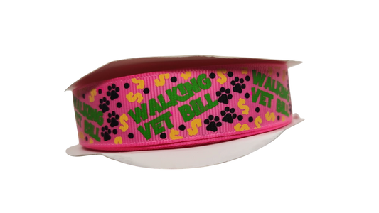 Walking Vet Bill Pink Nylon Dog Collar | Purrfect Pet Kingdom