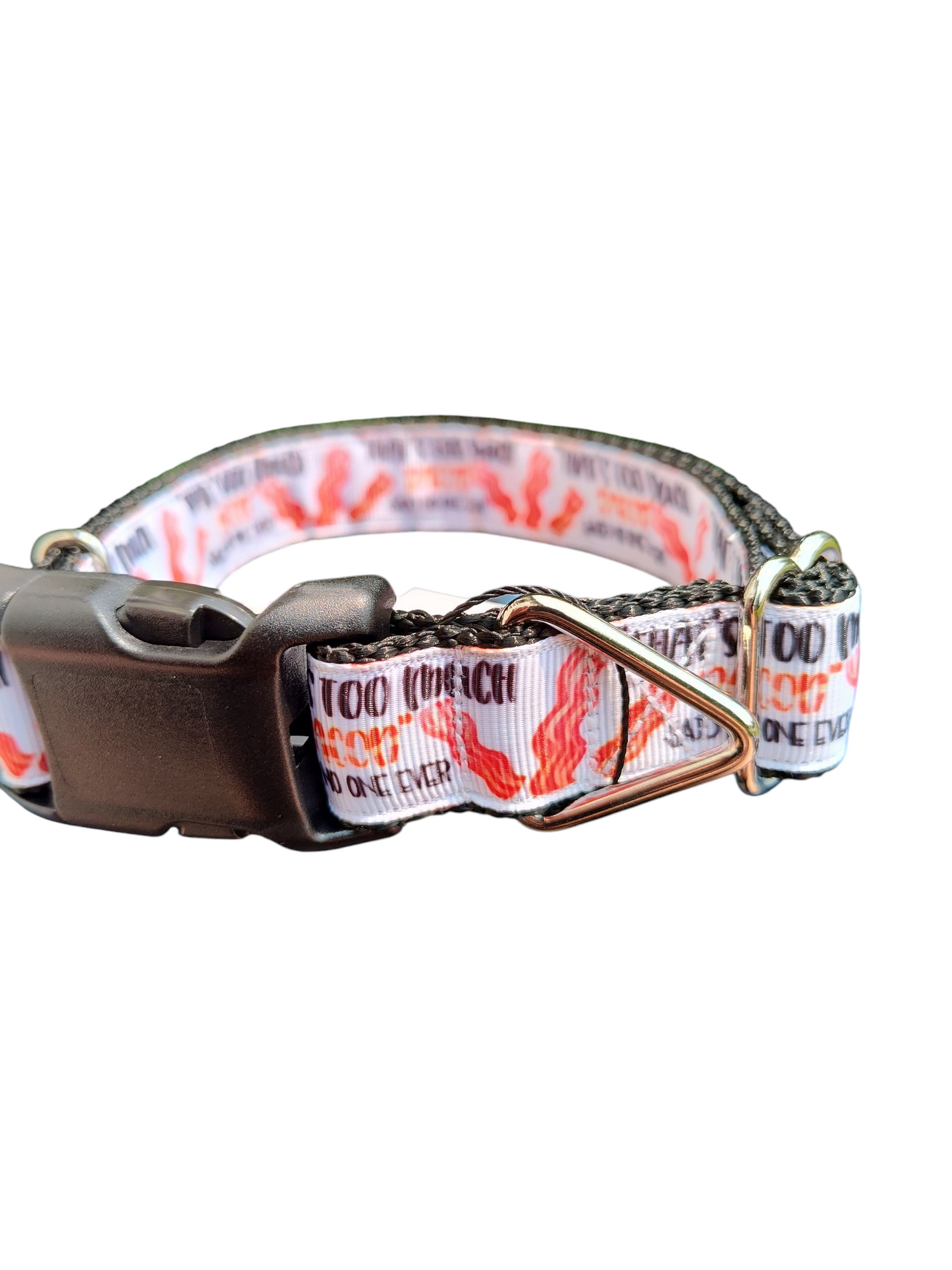 Too Much Bacon Nylon Dog Collar | Purrfect Pet Kingdom