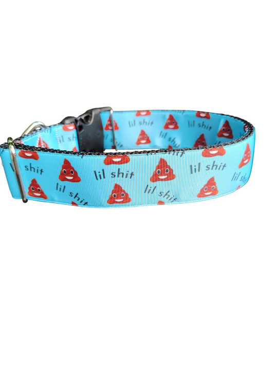 1.5" Wide Lil Shit Nylon Dog Collar | Purrfect Pet Kingdom