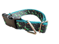 Christmas T Rex Tree Nylon Dog Collar