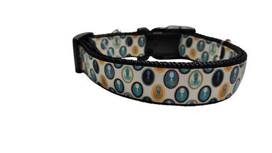 Squid Portraits Nylon Dog Collar | Purrfect Pet Kingdom
