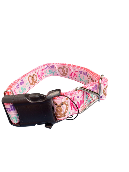 Knot At All Salty Pretzel Nylon Dog Collar | Purrfect Pet Kingdom