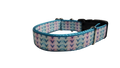 Pastel Tribal V Pattern Nylon Dog Collar