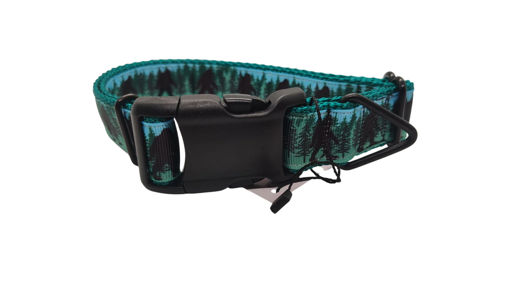 Bigfoot Forest Nylon Dog Collar