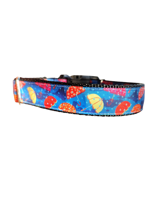 Umbrellas Nylon Dog Collar | Purrfect Pet Kingdom