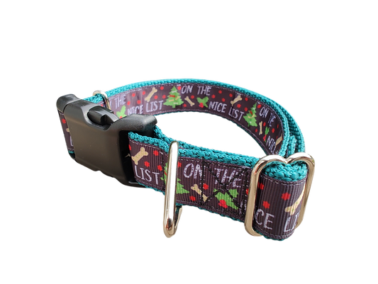 On The Nice List Christmas Nylon Dog Collar | Purrfect Pet Kingdom