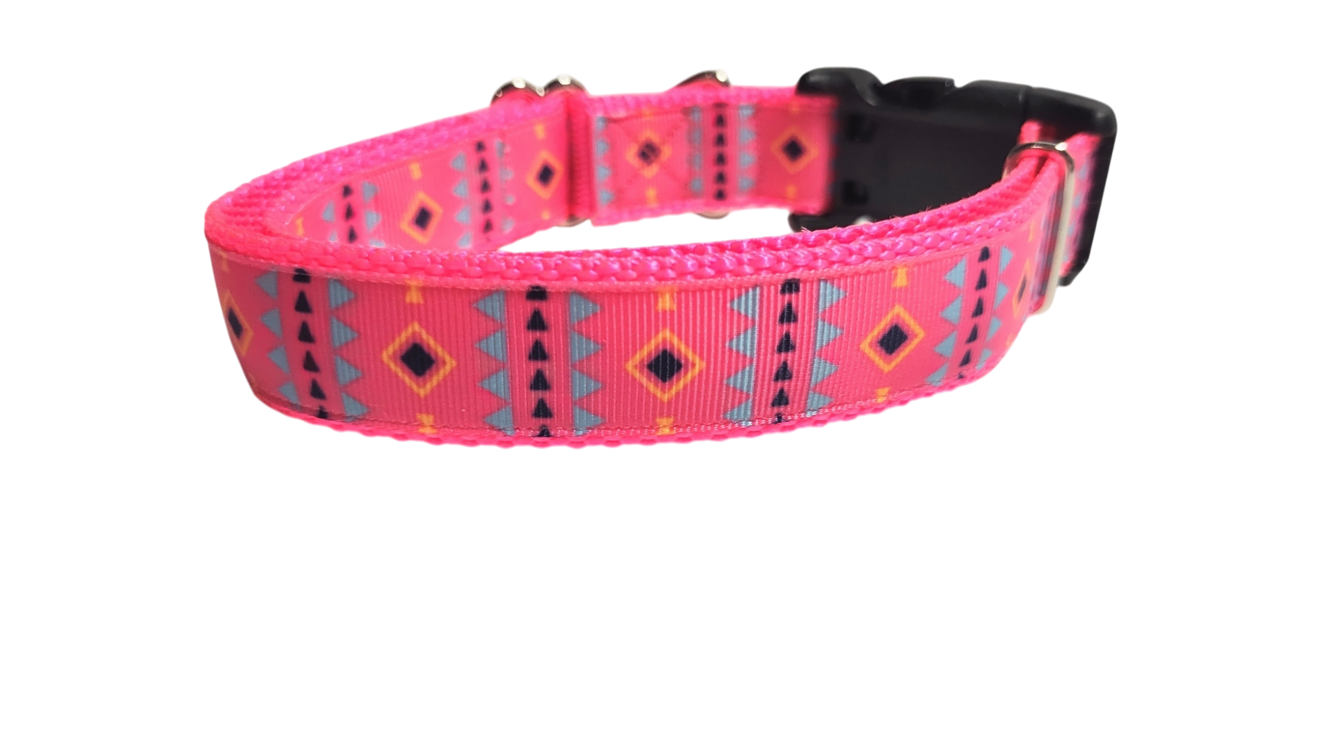 Pink Tribal 2 Nylon Dog Collar | Purrfect Pet Kingdom