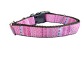 Pink Patterns Nylon Dog Collar