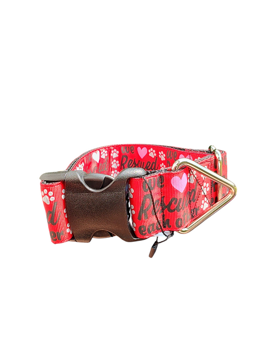 1.5" Wide We Rescued Each Other Nylon Dog Collar | Purrfect Pet Kingdom