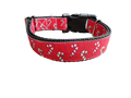 Christmas Candy Canes Nylon Dog Collar
