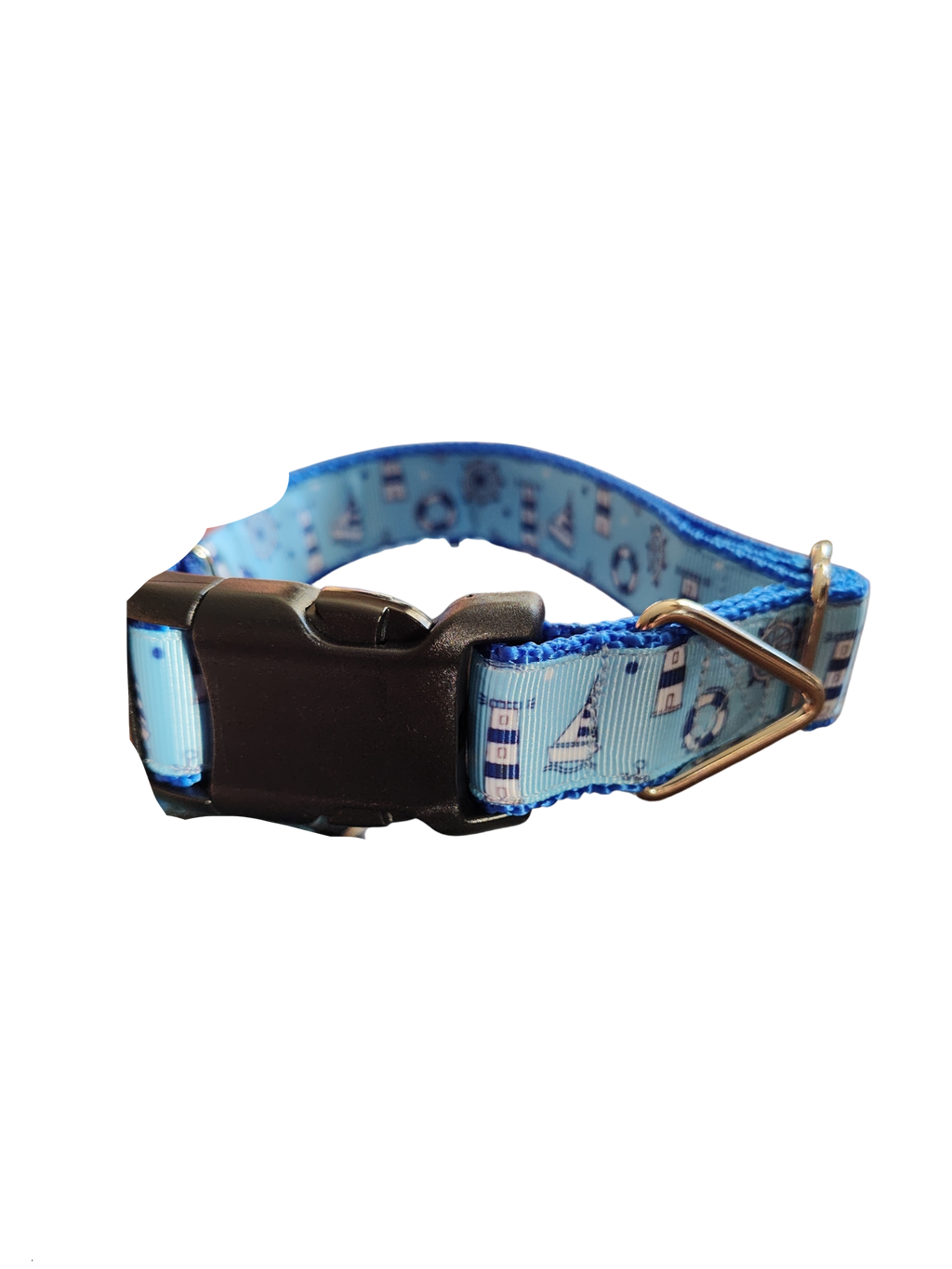 Sail The Coast Nylon Dog Collar