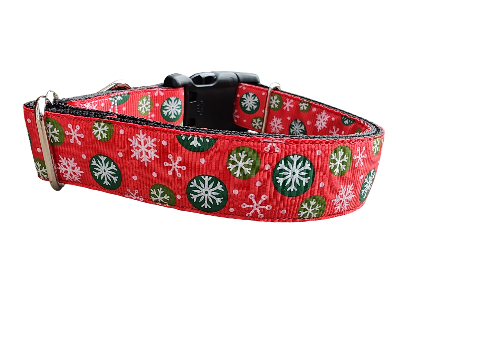 Snowflake Polka Dots Nylon Dog Collar | Purrfect Pet Kingdom
