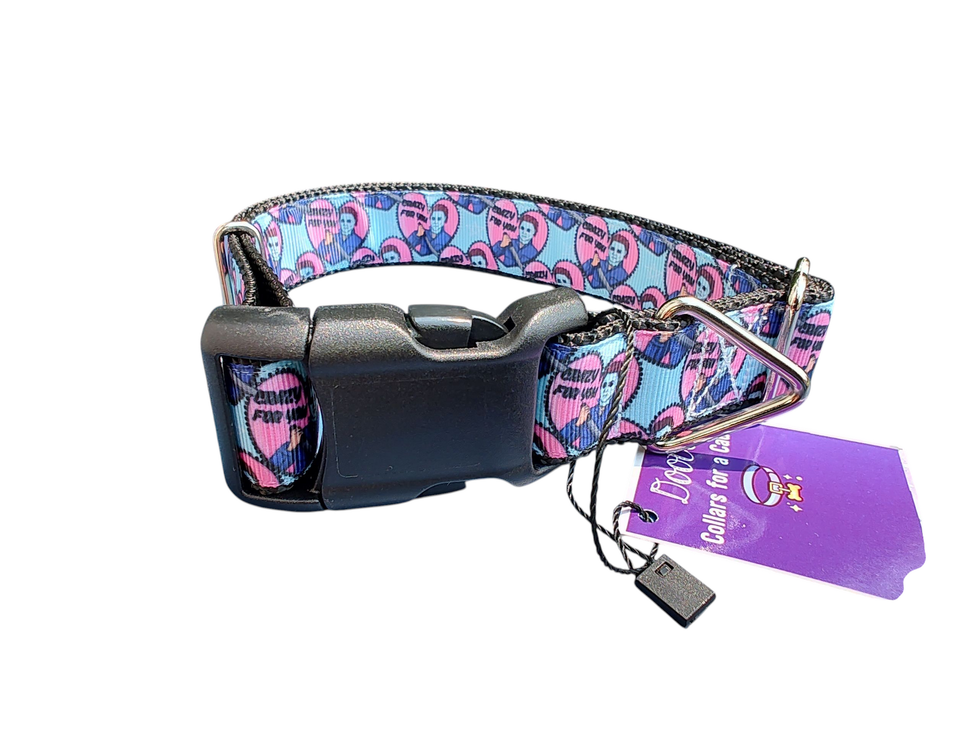 Crazy For You Nylon Dog Collar | Purrfect Pet Kingdom