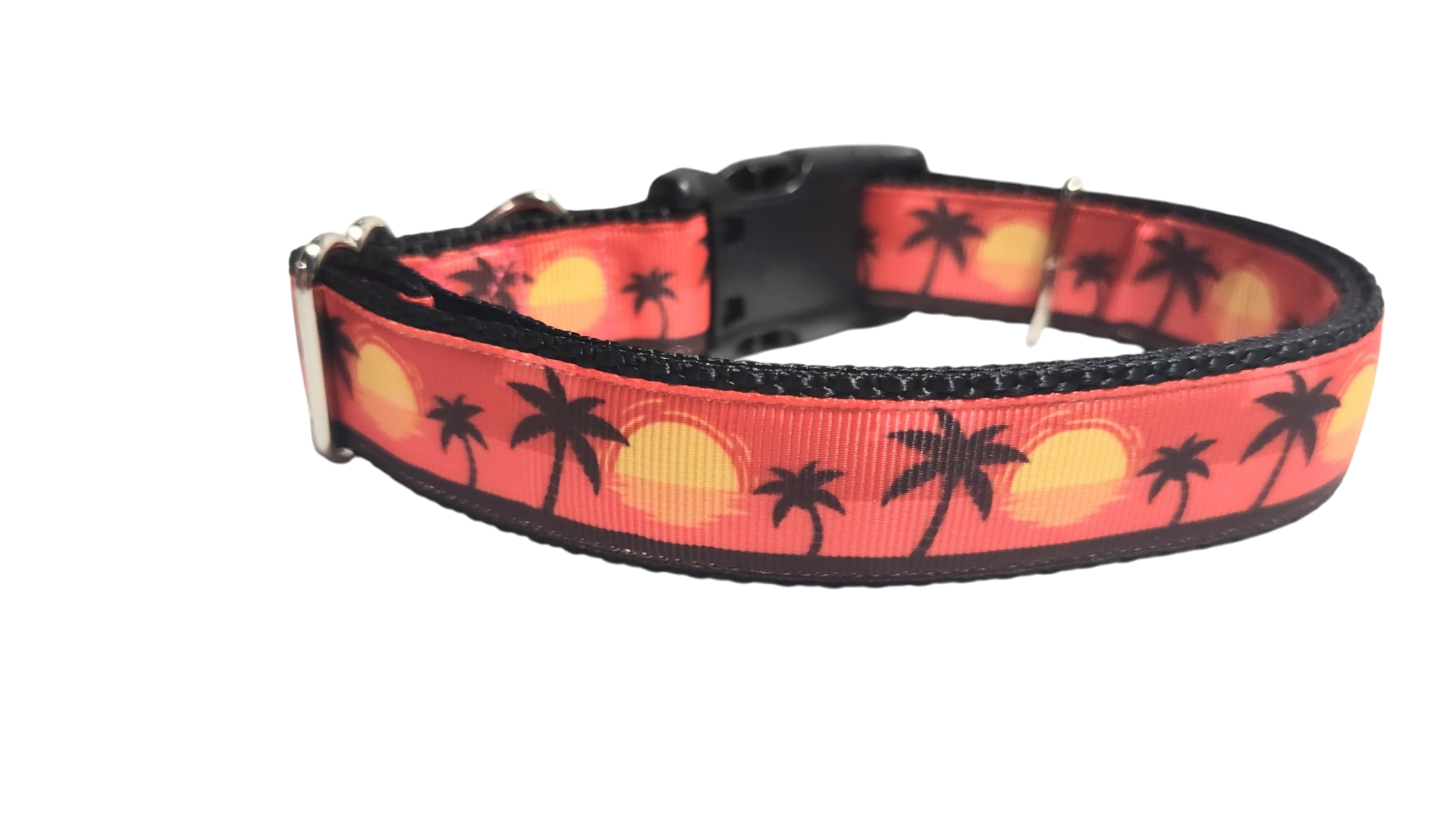 Beach Sunsets Nylon Dog Collar