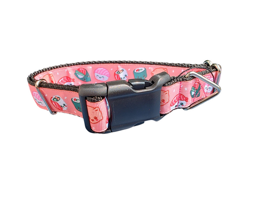 Pink Sushi Nylon Dog Collar | Purrfect Pet Kingdom