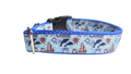 Dolphins at Sea Nylon Dog Collar