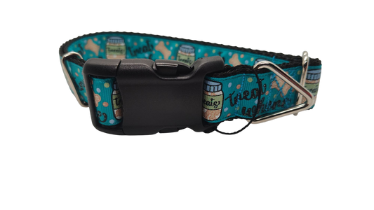 Treat Whore Blue Nylon Dog Collar | Purrfect Pet Kingdom