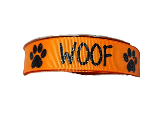 Woof Nylon Dog Collar