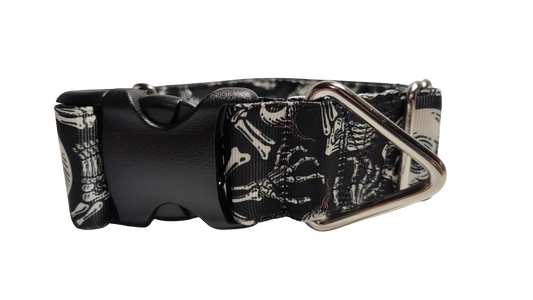 1.5" Skeleton Bones Nylon Dog Collar | Purrfect Pet Kingdom