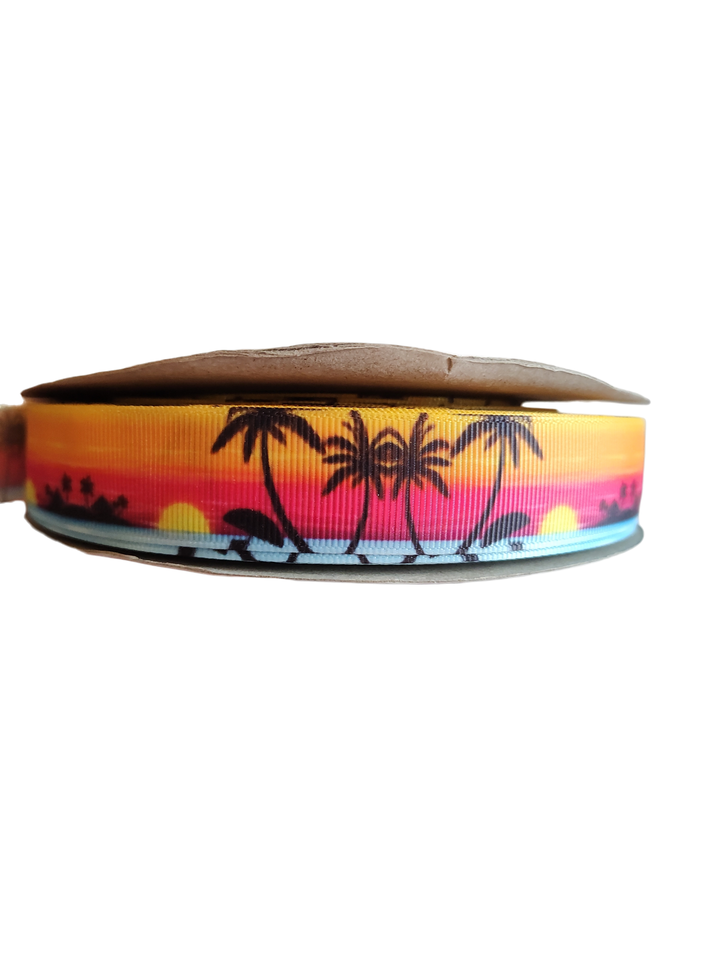 Dog Collar Neon Sunsets Retro Gradient Patterned Nylon Strap