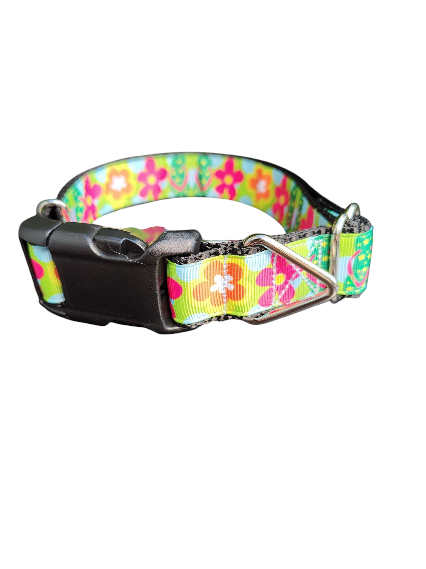Flip Flops and Flowers Nylon Dog Collar | Purrfect Pet Kingdom