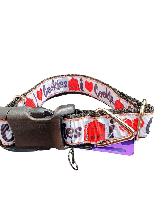 I Heart Cookies Nylon Dog Collar | Purrfect Pet Kingdom