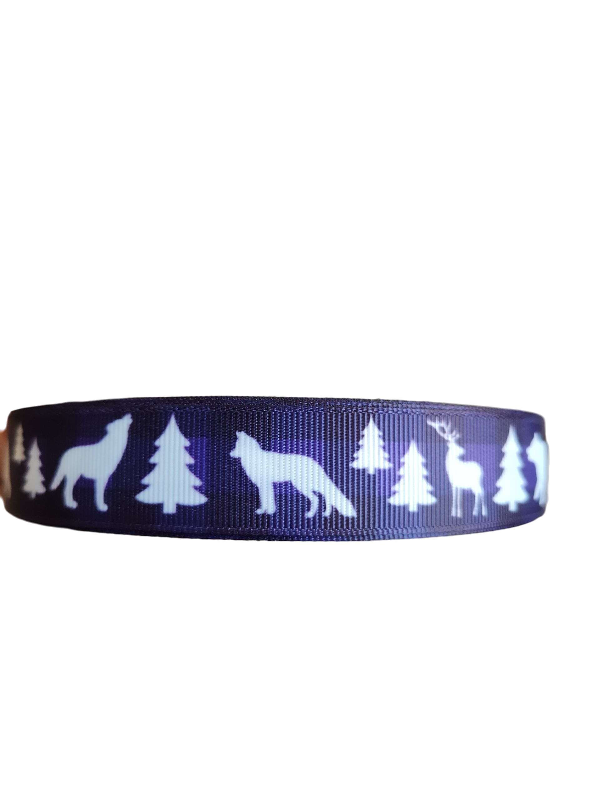 Purple Plaid Wildlife Nylon Dog Collar | Purrfect Pet Kingdom