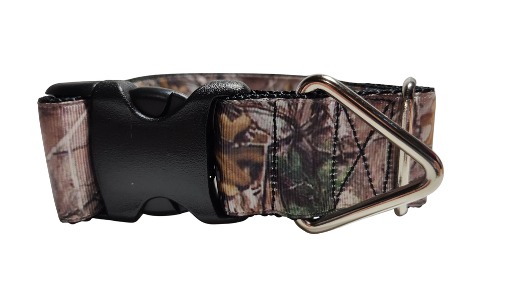 1.5" Wide Woods Camouflage Nylon Dog Collar