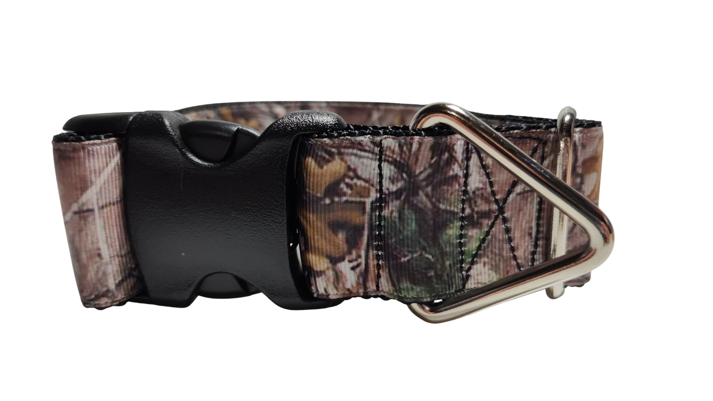 1.5" Wide Woods Camouflage Nylon Dog Collar | Purrfect Pet Kingdom