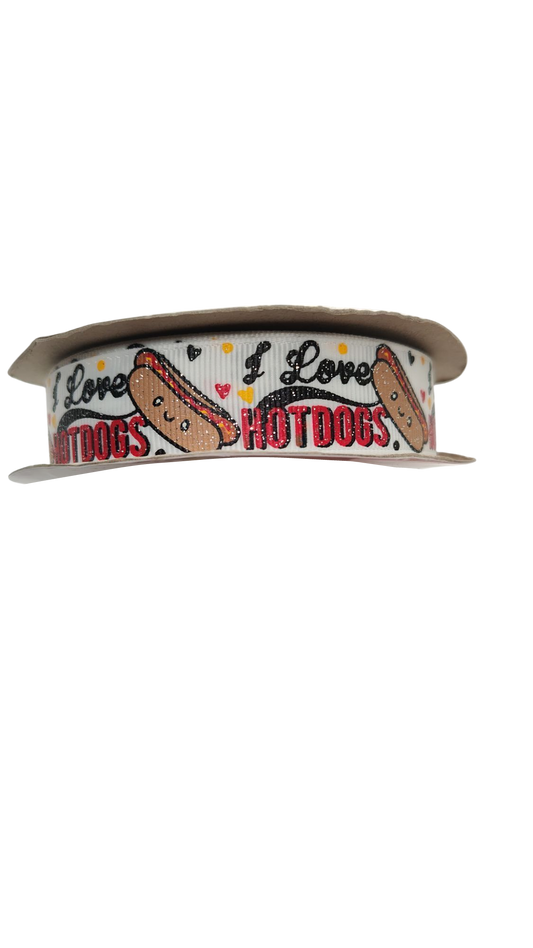 I Love Hot Dogs Nylon Dog Collar | Purrfect Pet Kingdom