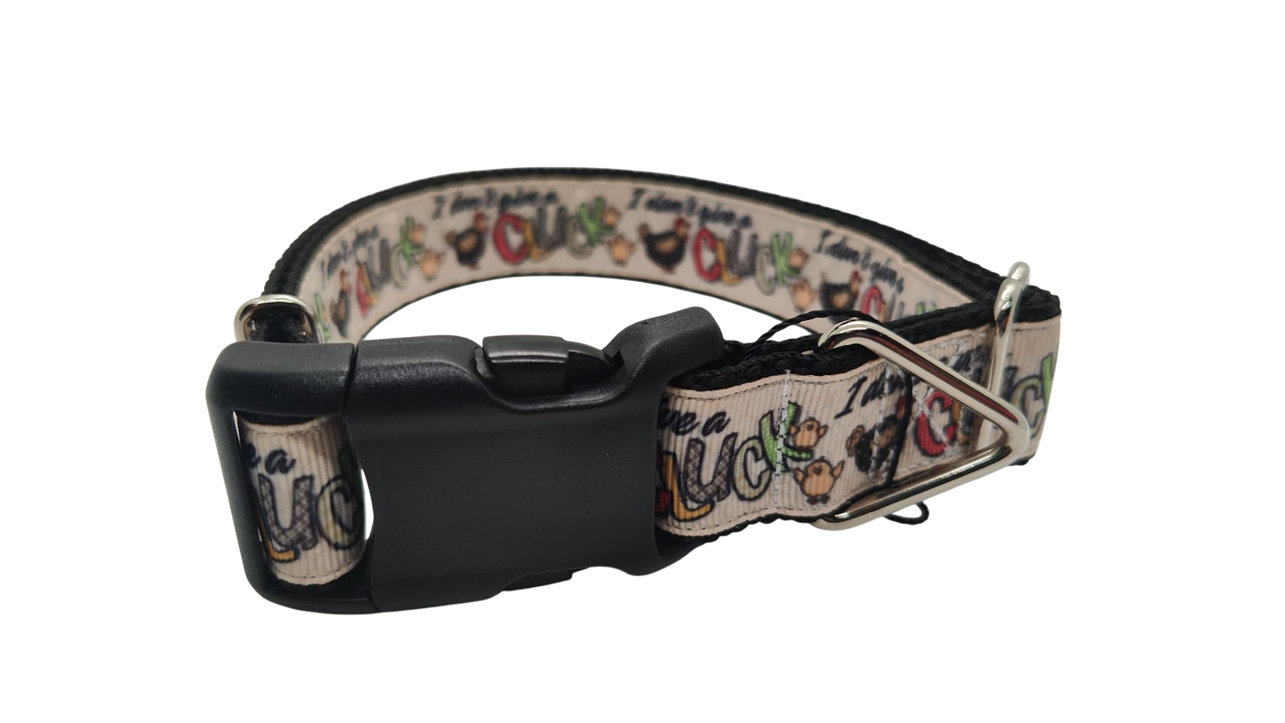 Don't Give A Cluck Nylon Dog Collar | Purrfect Pet Kingdom