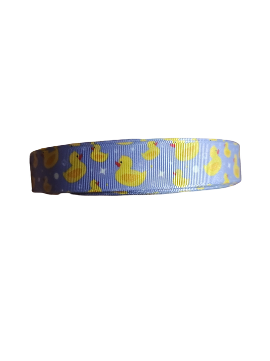 Bathtub Duckie (Purple) Nylon Dog Collar