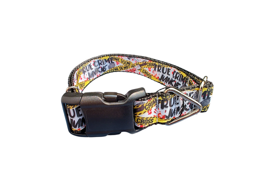 True Crime Junkie Nylon Dog Collar | Purrfect Pet Kingdom