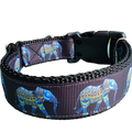 Mandala Elephant Nylon Dog Collar