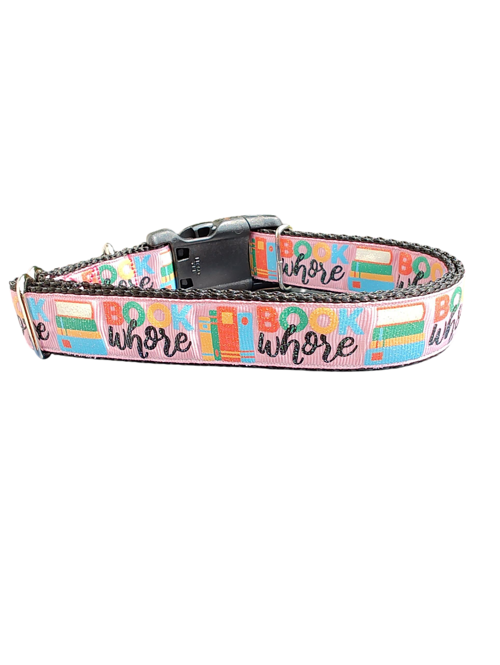 Book Whore Nylon Dog Collar | Purrfect Pet Kingdom