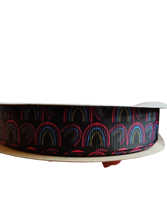 Neon Rainbow Nylon Dog Collar | Purrfect Pet Kingdom