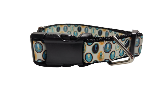 Squid Portraits Nylon Dog Collar | Purrfect Pet Kingdom