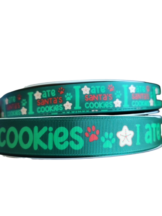 I ate Santa's Cookies Nylon Dog Collar, Leash | Purrfect Pet Kingdom