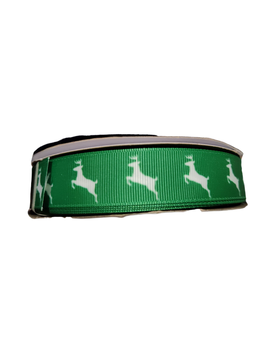 Green Deer Nylon Dog Collar | Purrfect Pet Kingdom