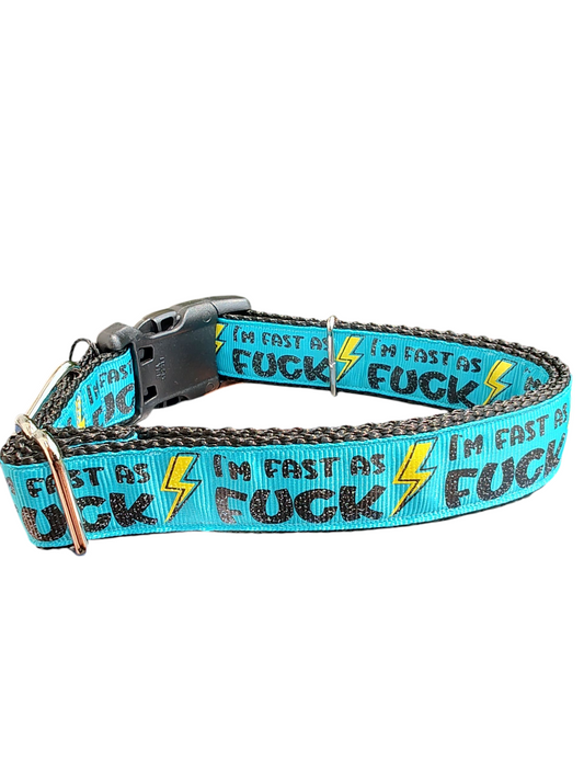 Fast As Fuck Nylon Dog Collar | Purrfect Pet Kingdom