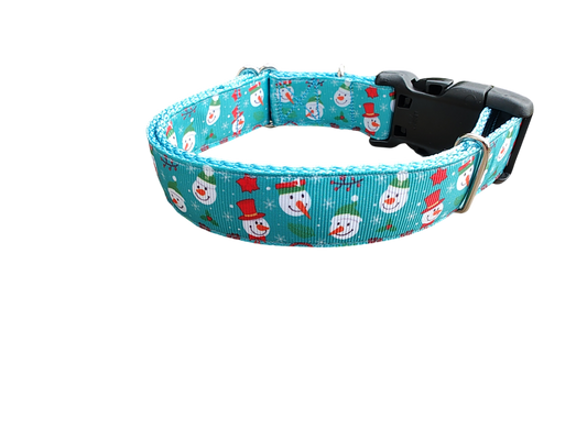 Snowman Christmas Nylon Dog Collar | Purrfect Pet Kingdom