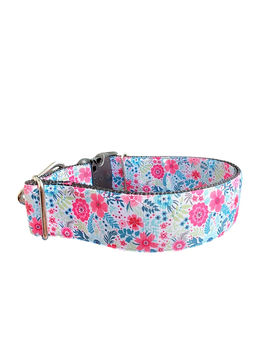 1.5" Wide Bright Floral Nylon Dog Collar | Purrfect Pet Kingdom
