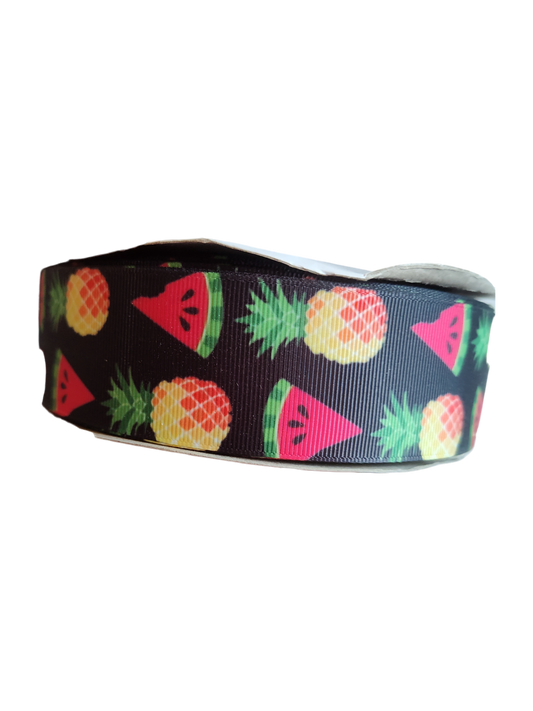1.5" Wide Pineapple and Watermelon Nylon Dog Collar | Purrfect Pet Kingdom