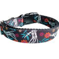Halloween Skeleton Hands Nylon Dog Collar