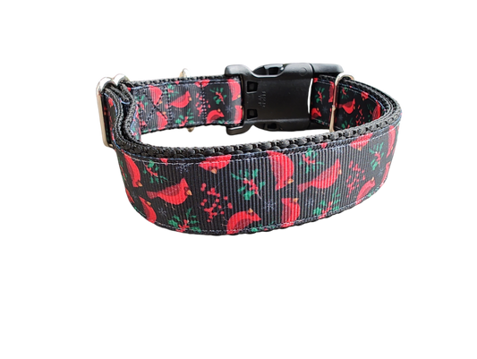 Christmas Cardinal Nylon Dog Collar | Purrfect Pet Kingdom