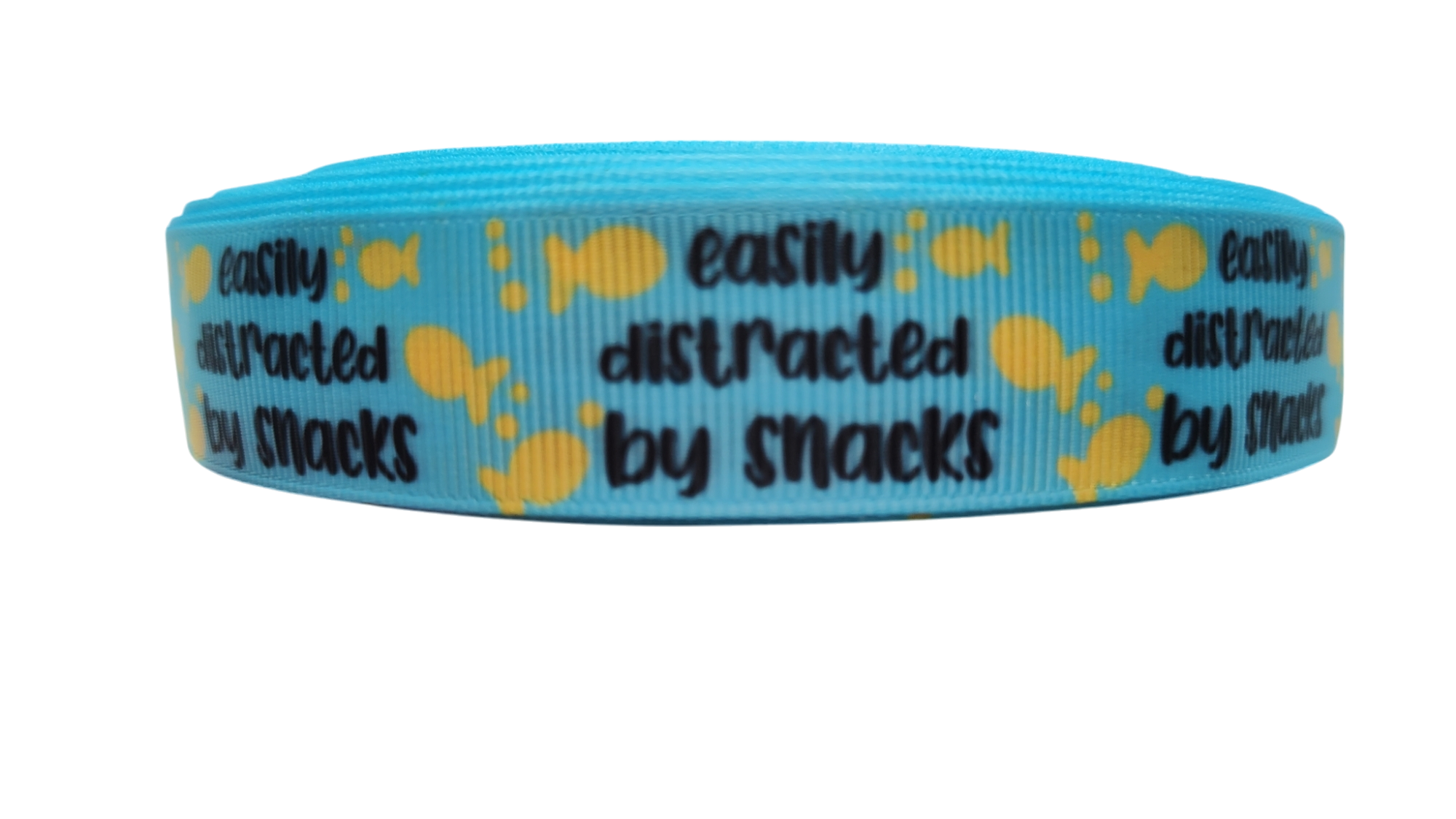 Easily Distracted By Snacks Nylon Dog Collar