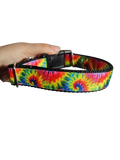 Rainbow Tie-Dye Nylon Dog Collar